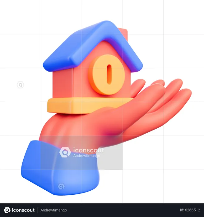 Casa laon  3D Icon