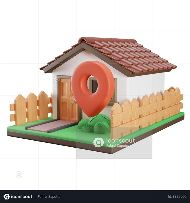 Ubicación de la casa  3D Icon