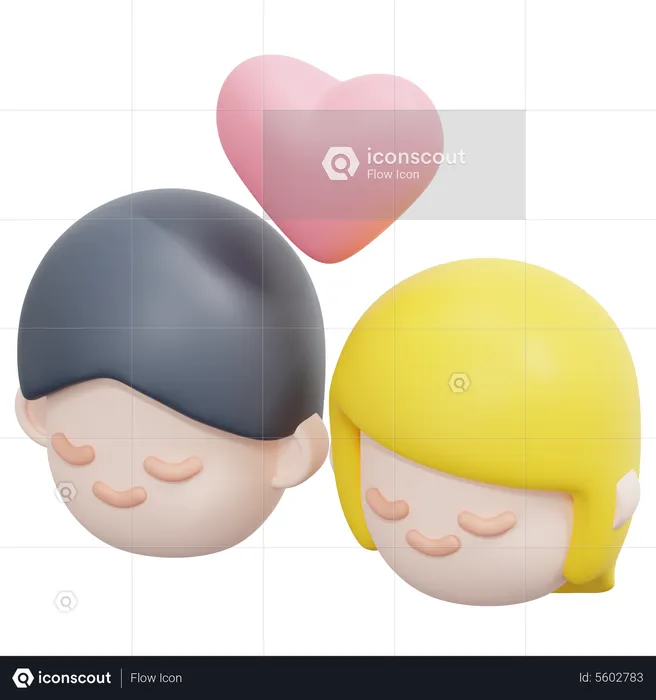 Casal de noivos  3D Icon