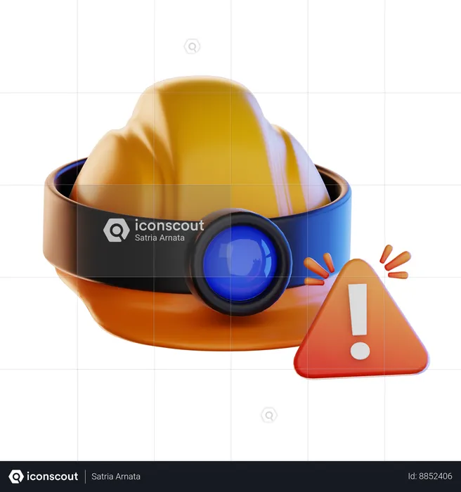 Casco de seguridad  3D Icon