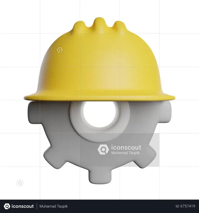 Casco de seguridad  3D Icon