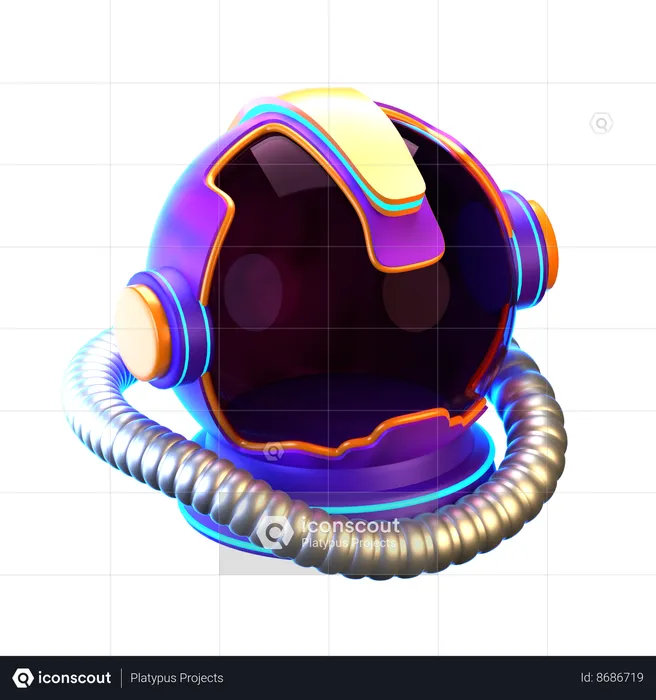 Casco de astronauta  3D Icon