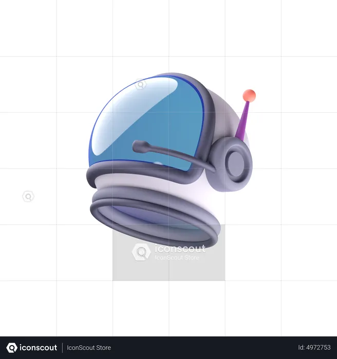 Casco de astronauta  3D Icon