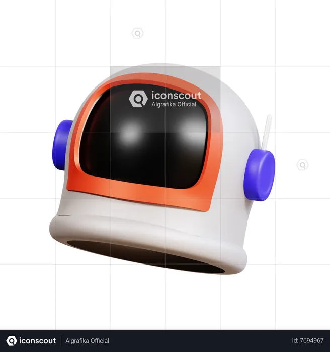 Casco de astronauta  3D Icon