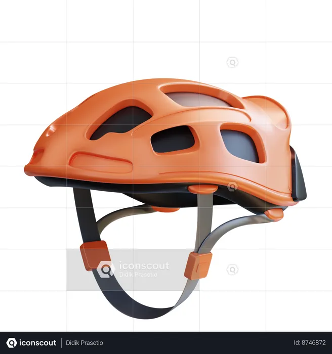 Casco de bicicleta  3D Icon