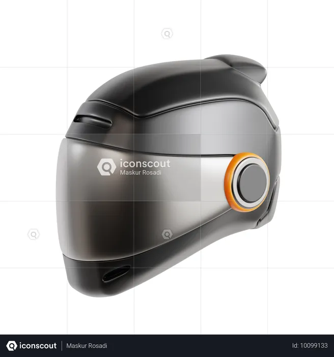 Casco de carreras  3D Icon