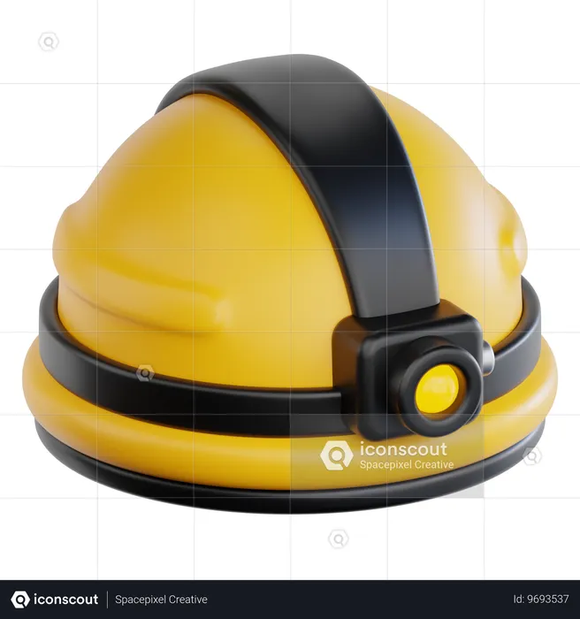 Casco de construcción  3D Icon