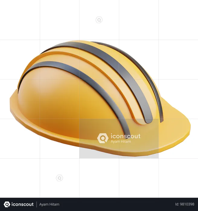 Casco de construcción  3D Icon