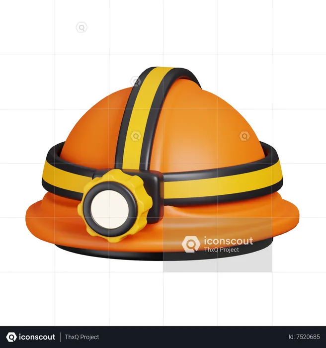 Casco de construcción  3D Icon