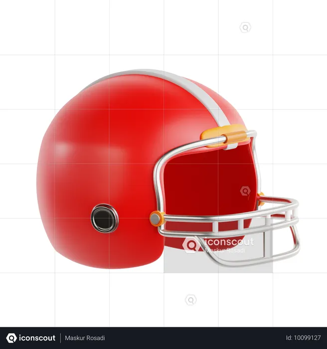 Casco de fútbol  3D Icon