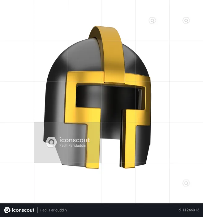 Casco de guerra  3D Icon