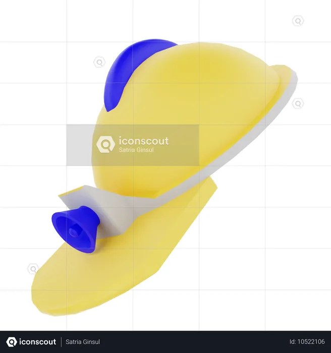 Casco de ingeniero  3D Icon