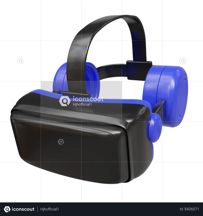 Casco de realidad virtual  3D Icon