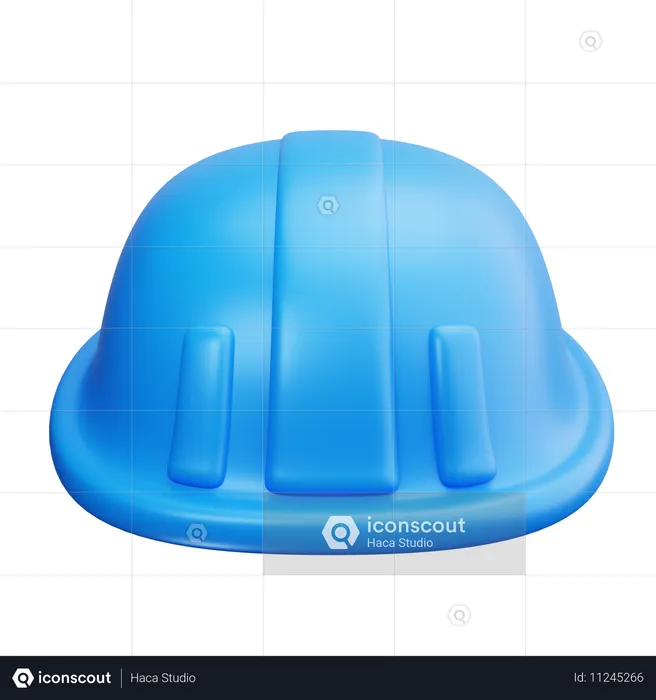 Casco de trabajador  3D Icon