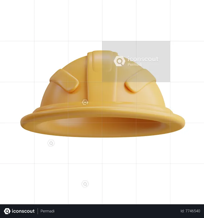 Casco duro  3D Icon