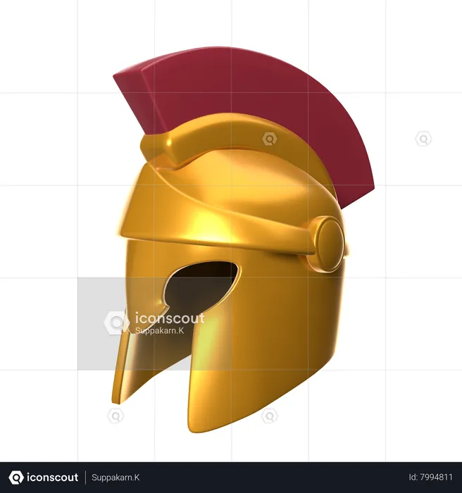 Casco espartano  3D Icon