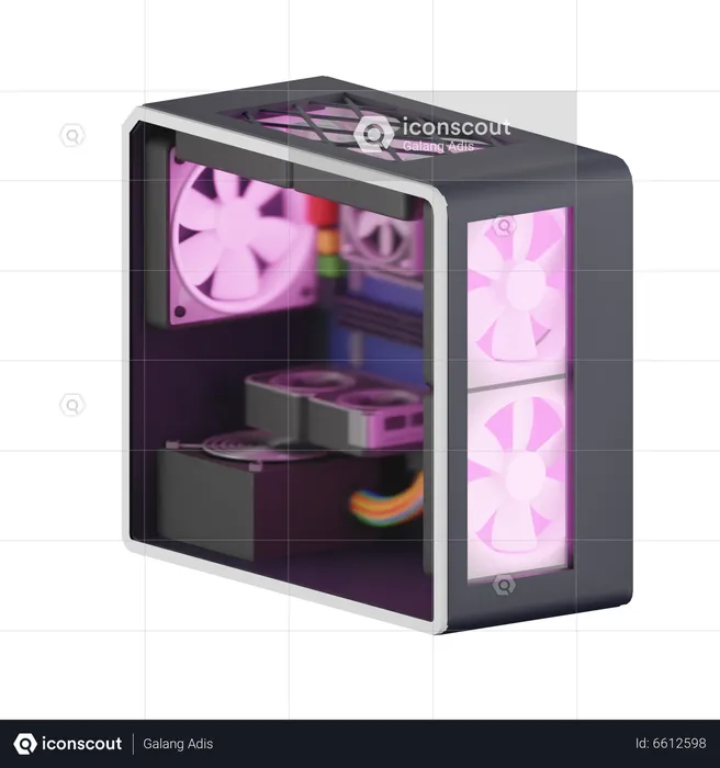 Case Cpu Gaming  3D Icon