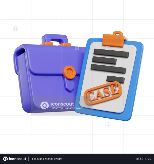 Case File  3D Icon