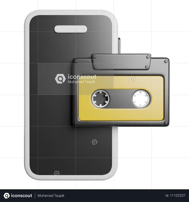 Casete de teléfono  3D Icon