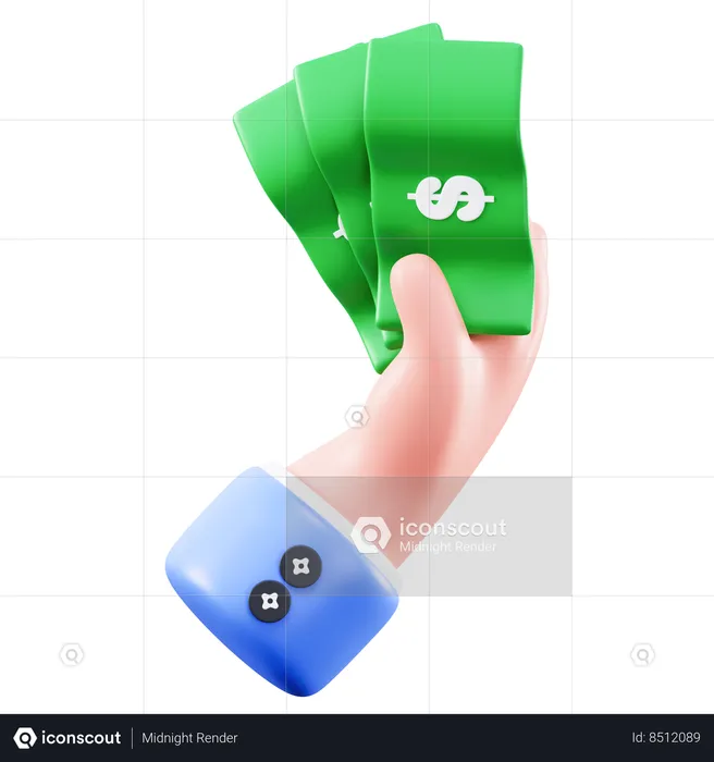 Cash  3D Icon