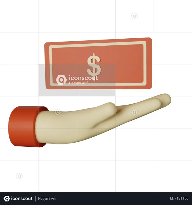 Cash  3D Icon