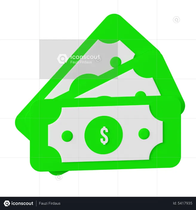 Cash  3D Icon