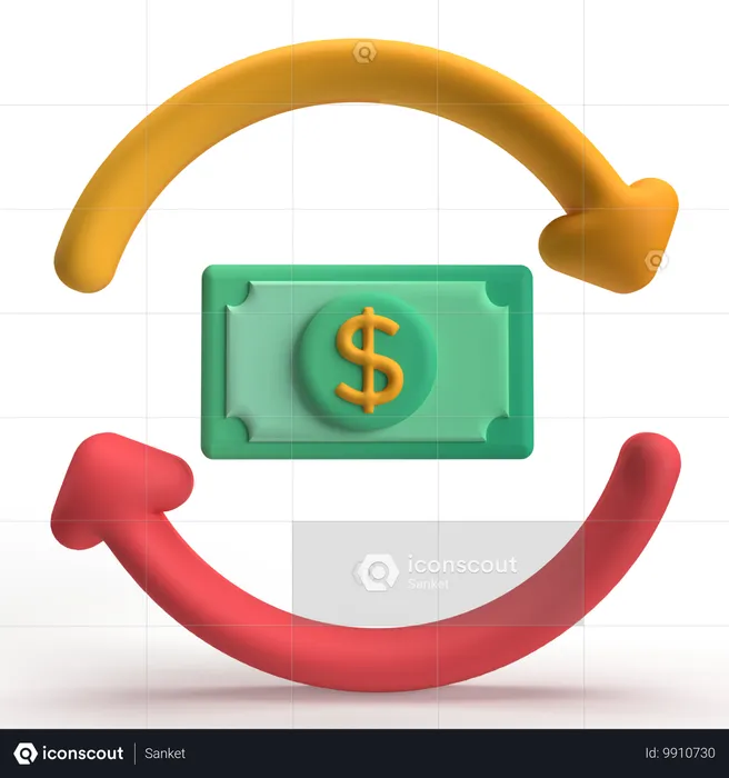 Cash Back  3D Icon