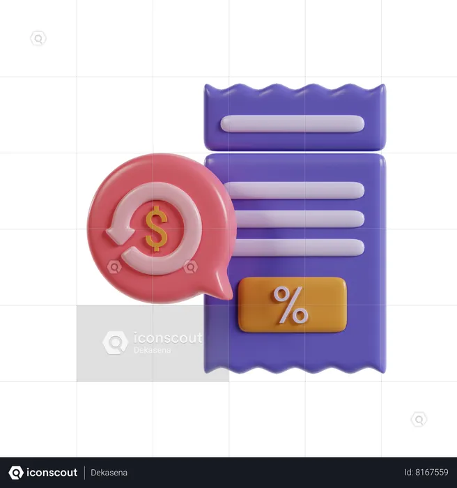 Cash Back  3D Icon