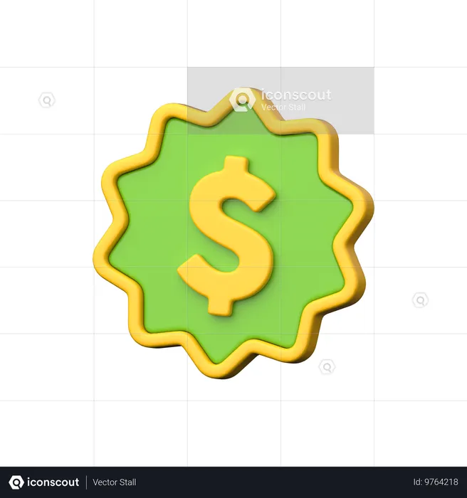 Cash bonus on online shopping.  3D Icon