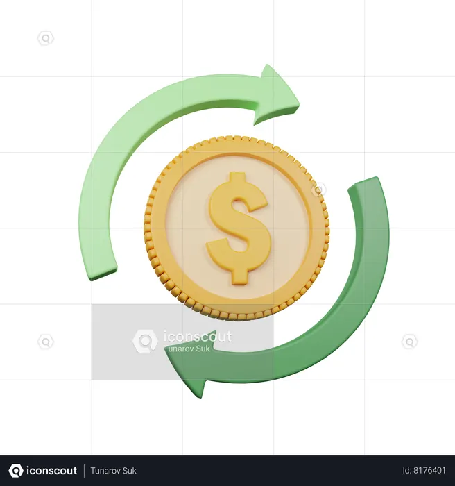 Cash Flow  3D Icon