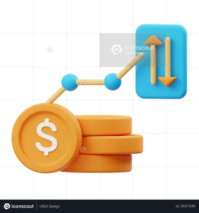 Cash Flow  3D Illustration