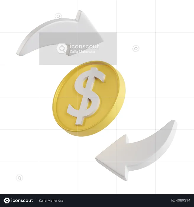 Cash Flow  3D Icon