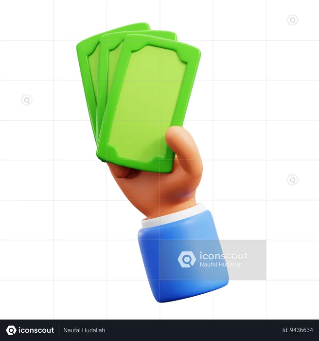Cash Hand Gestures  3D Icon