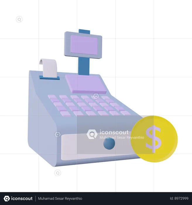 Cash Machine  3D Icon