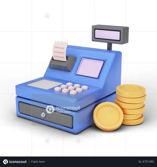 Cash Machine  3D Illustration