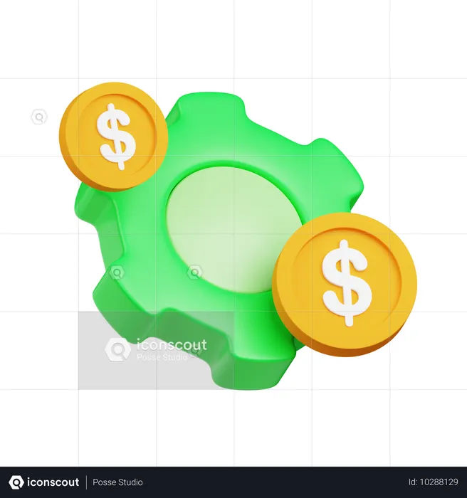 Cash Management  3D Icon