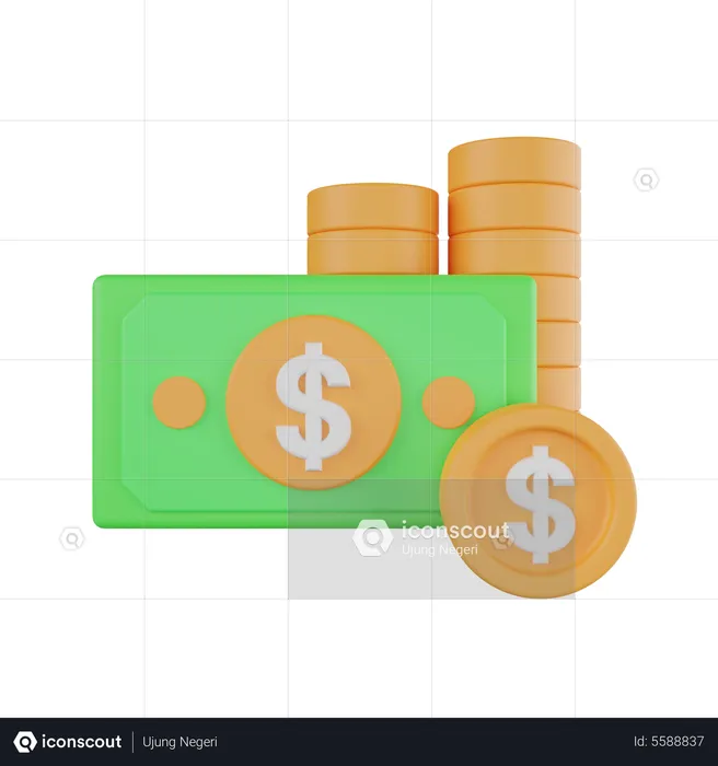 Cash Money  3D Icon