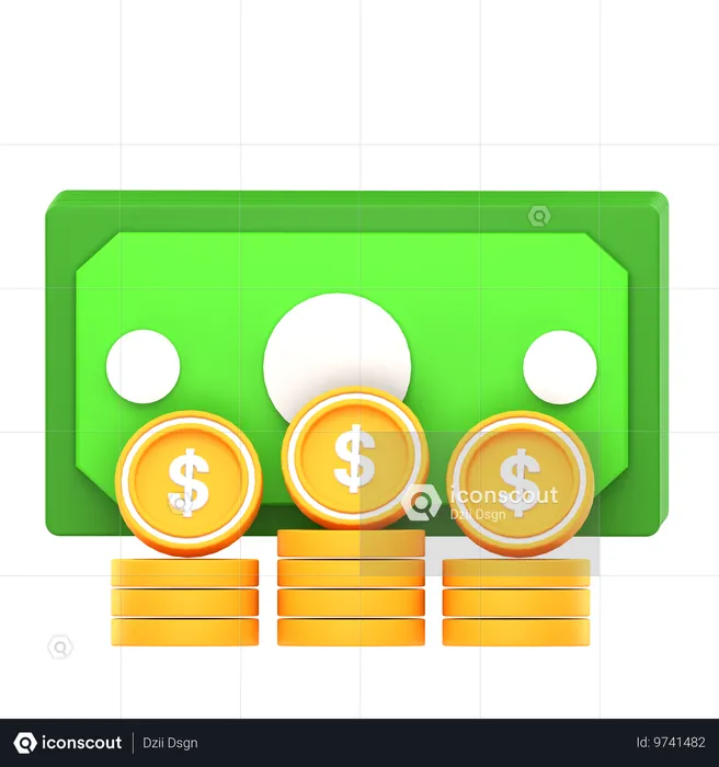 Cash Money  3D Icon