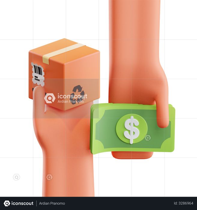 premium-cash-on-delivery-3d-illustration-download-in-png-obj-or-blend