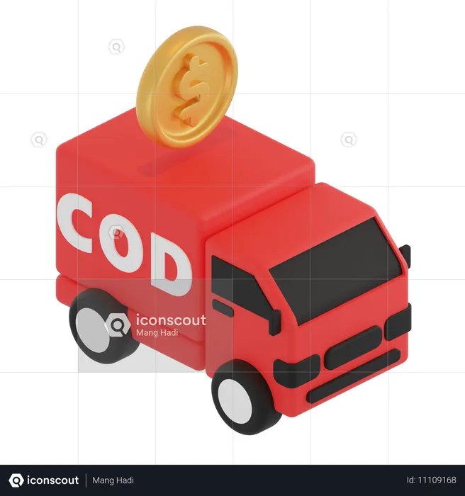 Cash On Delivery  3D Icon