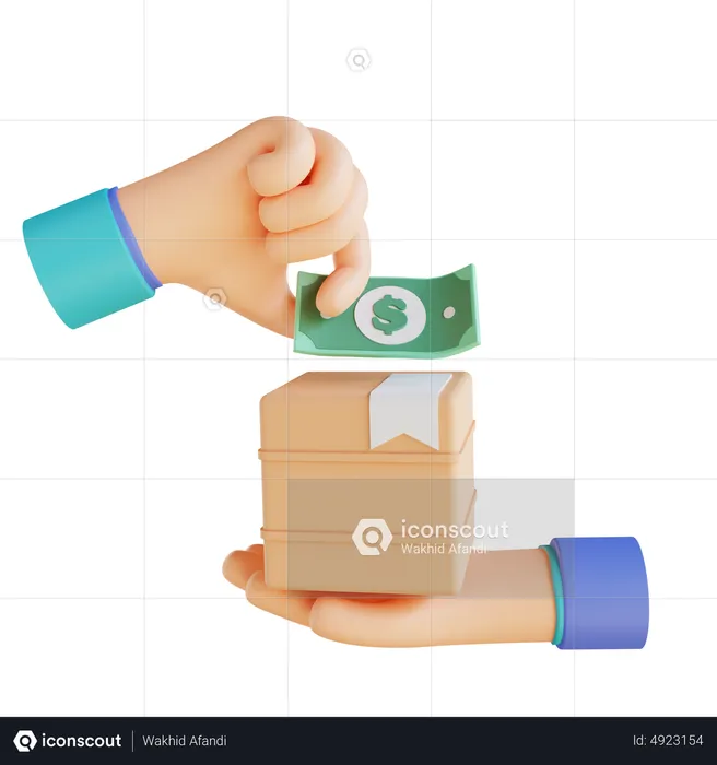 Cash On Delivery  3D Icon