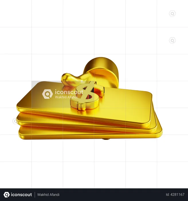 Cash Payment  3D Illustration