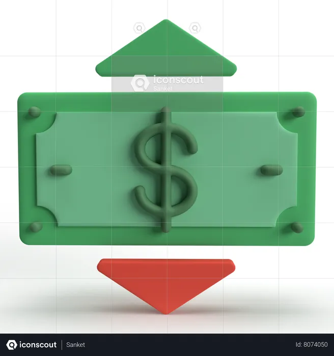 Cash Price  3D Icon