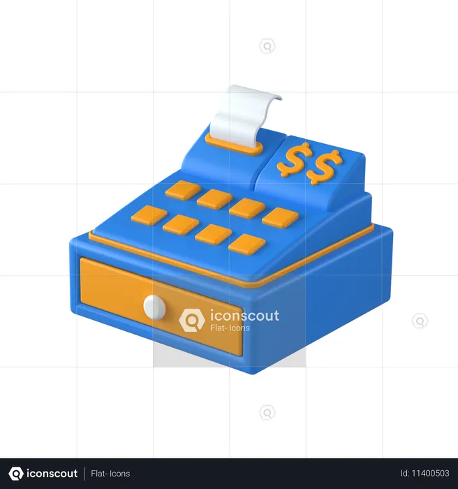 Cash Register  3D Icon