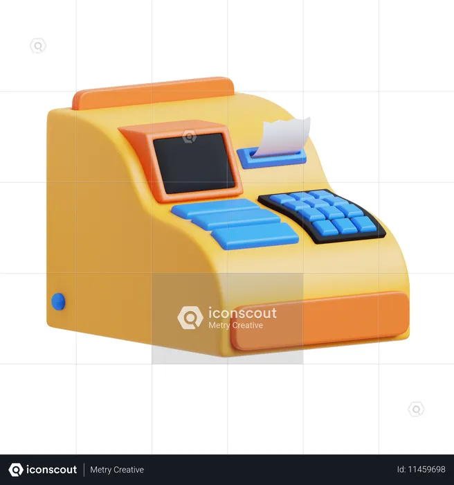 Cash Register  3D Icon