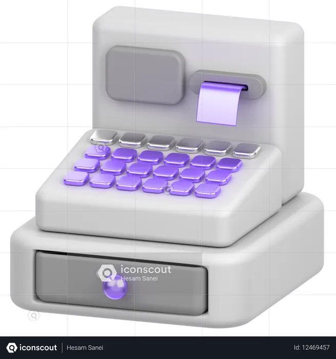 Cash Register  3D Icon