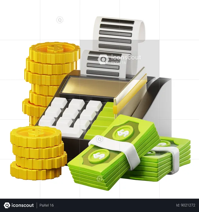 Cash Register  3D Icon