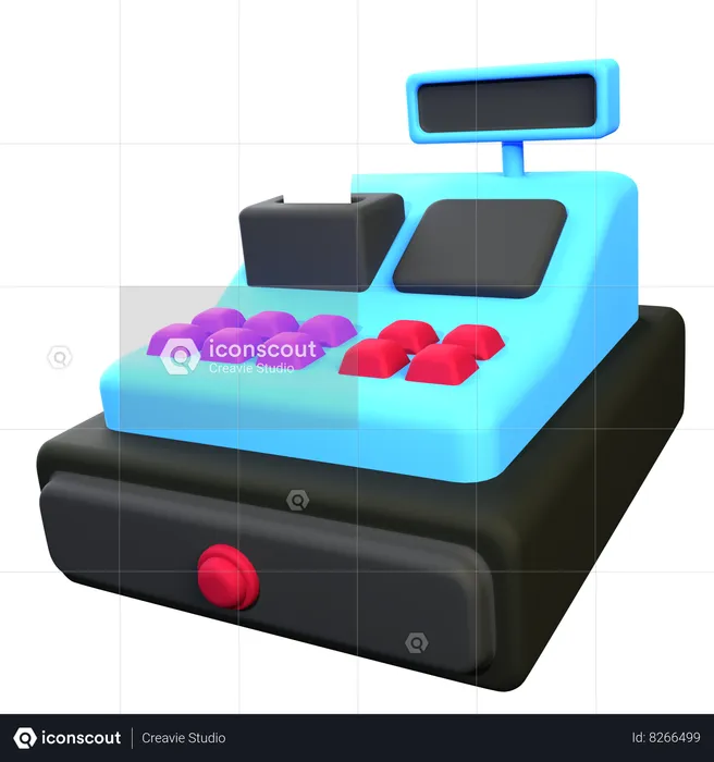 Cash Register  3D Icon