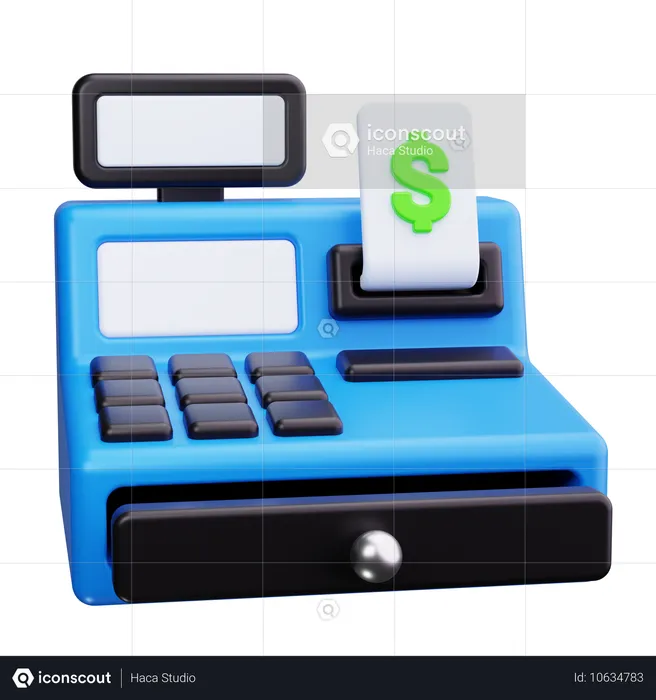 Cash Register  3D Icon