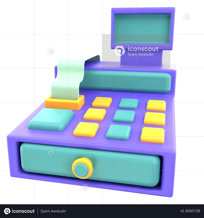 Cash Register  3D Icon